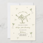 少し古い手予測できな描き誕生日 招待状 (正面)