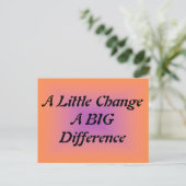 少し変化し、大きな違い ポストカード (スタンド正面)