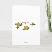 少し天使の誕生日の挨拶状 カード (裏面)