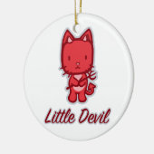 少し天使の…小さい悪魔のオーナメント セラミックオーナメント (左)