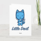 "少し天使の…小さい悪魔"の挨拶状 カード (裏面)