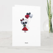 少し失敗の死のバレンタインの女の子 シーズンカード (裏面)