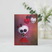 少し失敗の死のバレンタインの女の子 シーズンポストカード (スタンド正面)