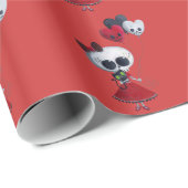 少し失敗の死のバレンタインの女の子 ラッピングペーパー (ロールコーナー)