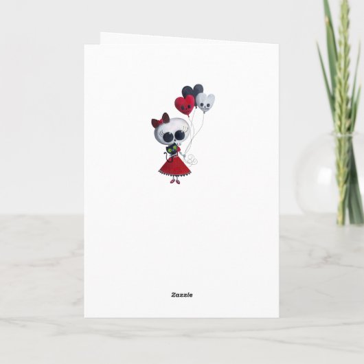 少し失敗の死のバレンタイン シーズンカード (裏面)