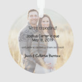 少し奇跡2の写真のベビーが発表する超音波 オーナメント (裏面)