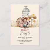 少し女性のカーボーイが行く!おむつラッフル エンクロージャーカード (正面)