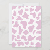 少し女性のカーボーイが行く！ロデオ赤ちゃんシャワー 招待状 (裏面)