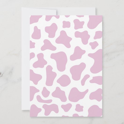 少し女性のカーボーイが行く!ロデオ赤ちゃんシャワー 招待状 (裏面)