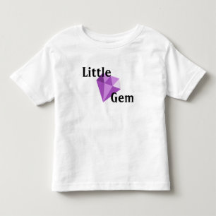 少し宝石の紫色の幼児のTシャツ トドラーTシャツ