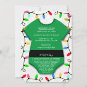 少し小妖精や小人が行く!クリスマスベビーシャワー 招待状 (裏面)