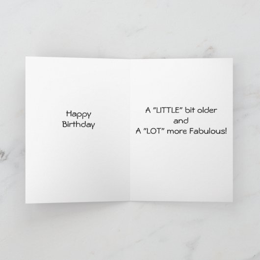 **少し年をとった – もっと素晴らしい* 7月 カード (内部)