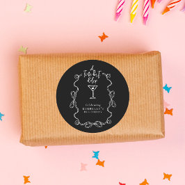 少し年上のマルティーニ黒誕生会 ラウンドシール