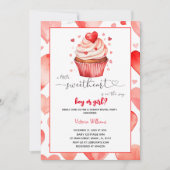 少し恋人のバレンタインのハートジェンダーが明らかにする 招待状 (正面)