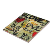 少し愛落書きを得て下さい タイル (側面)