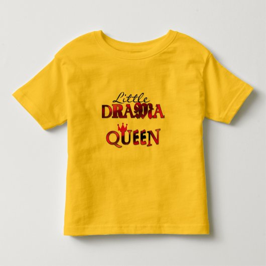 少し戯曲女王のTシャツおよびギフト トドラーTシャツ (正面)