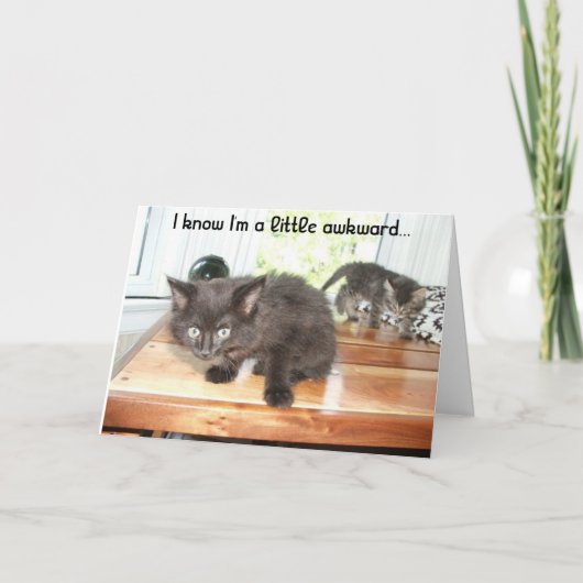 少し扱いにくいの サンキューカード (正面)