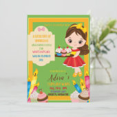 少し振りかける多様な招待状カード 招待状 (スタンド正面)