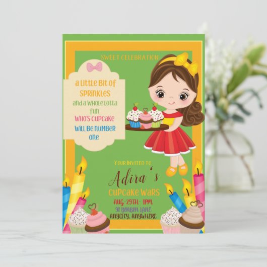 少し振りかける多様な招待状カード 招待状 (スタンド正面)