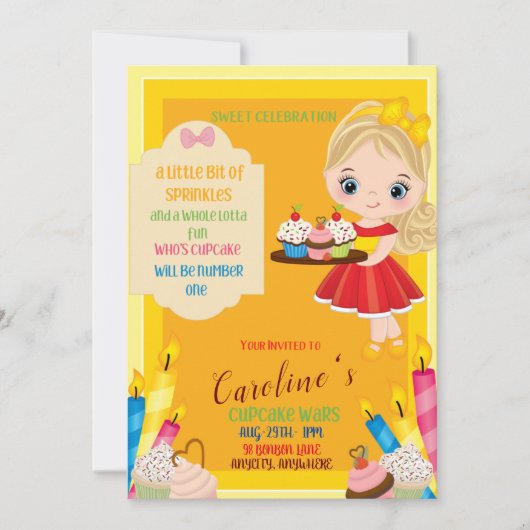 少し振りかける違う招待状 招待状 (正面)