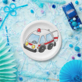 少し救急車 ペーパープレート (パーティー)