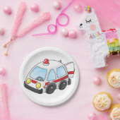 少し救急車 ペーパープレート (パーティー)