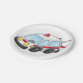 少し救急車 ペーパープレート (アングル)