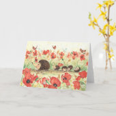 "少し散歩"カード カード (黄色い花)