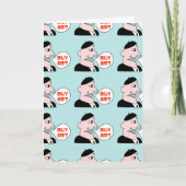 "少し文化"挨拶状得て下さい カード (正面)