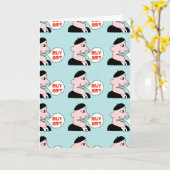 "少し文化"挨拶状得て下さい カード (黄色い花)