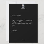 少し新しい年の休日カレンダーカードをライブ シーズンカード (裏面)