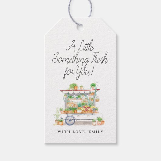 少し新鮮な何かブライダルシャワーギフトラベル ギフトタグ (正面)