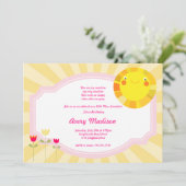 少し日光の夏の春のベビーシャワーの誕生日 招待状 (スタンド正面)