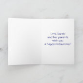 少し星の写真カード カード (内部)