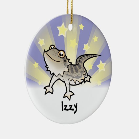 少し星の髭があるドラゴン/Rankinsのドラゴン セラミックオーナメント (右)