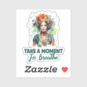 少し時間を取って禅の花ヨガガール シール (シート)