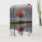 少し服を着る赤 カード (正面)