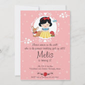 少し森林プリンセスの誕生日のパーティの招待状 招待状 (正面)