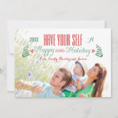 少し楽しい休暇を過ごす シーズンカード (正面)