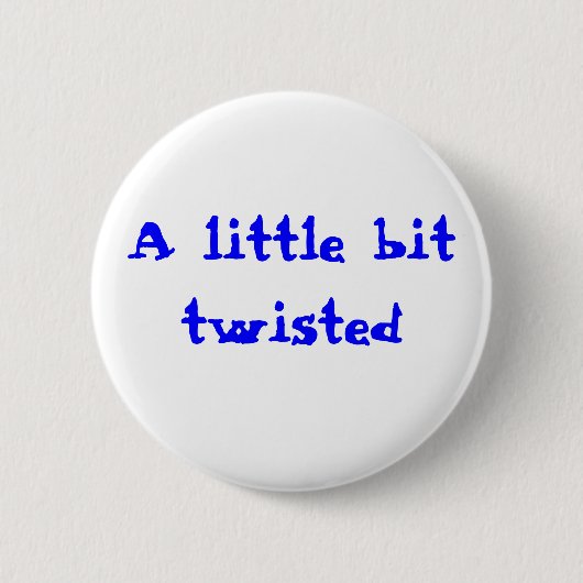 少し歪んだ 缶バッジ (正面)