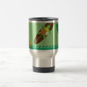 少し波のライダーのHonuのステンレス鋼のタンブラー トラベルマグ (中央)