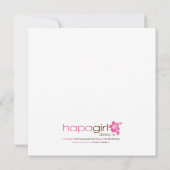 少し波のライダーのHonuのベビーシャワーの招待状 招待状 (裏面)