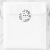 "少し混乱は決して傷つけない" - Lily 縁ど Sticker ラウンドシール (バッグ)