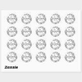 少し混乱は決して傷つけない – Lily Round Sticker ラウンドシール (シート)