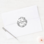 少し混乱は決して傷つけない – Lily Round Sticker ラウンドシール (封筒)