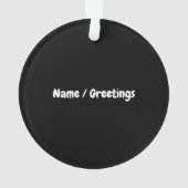 少し混乱、私の不安のロードを最高の行う オーナメント (裏面)