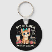 少し混乱、私の不安のロードを最高の行う キーホルダー (正面)