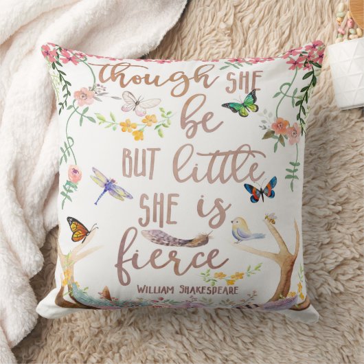 少し激しいBohoの森林女の子の子供部屋の枕 クッション (ブランケット)