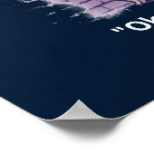 少し濃い青色で暮らす ポスター (角)