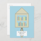 少し無料図書館のカスタムの郵便はがき 案内ポストカード (正面/裏面)